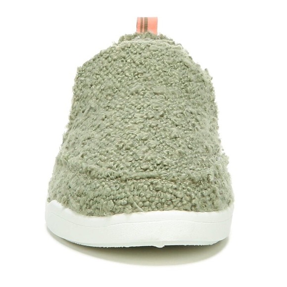 Vionic Beach Sneakers Malibu‎ Womens 7 WIDE Army Green Boucle Orthotic Shoes New - Picture 7 of 9